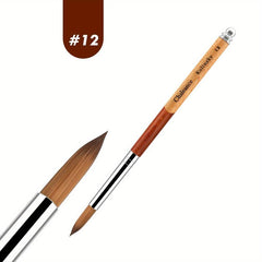 Manicure Powder Brush Acrylic Powder Tool Wood Handle Nail Painting Pen