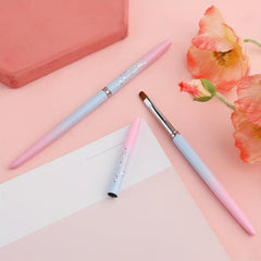 2pcs Nail Art Cleaning Brushes for Mistakes, Home and Salon Use