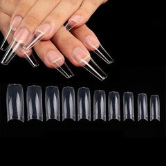 Acrylic Nail Art Set Beginner Kit with Nail File and Coffin Nail Tips