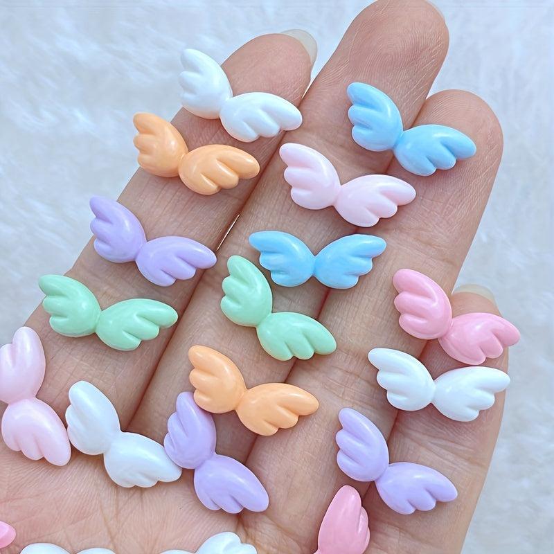 30pcs Resin Wing Nail Art Charms Flatback DIY Nail Decoration
