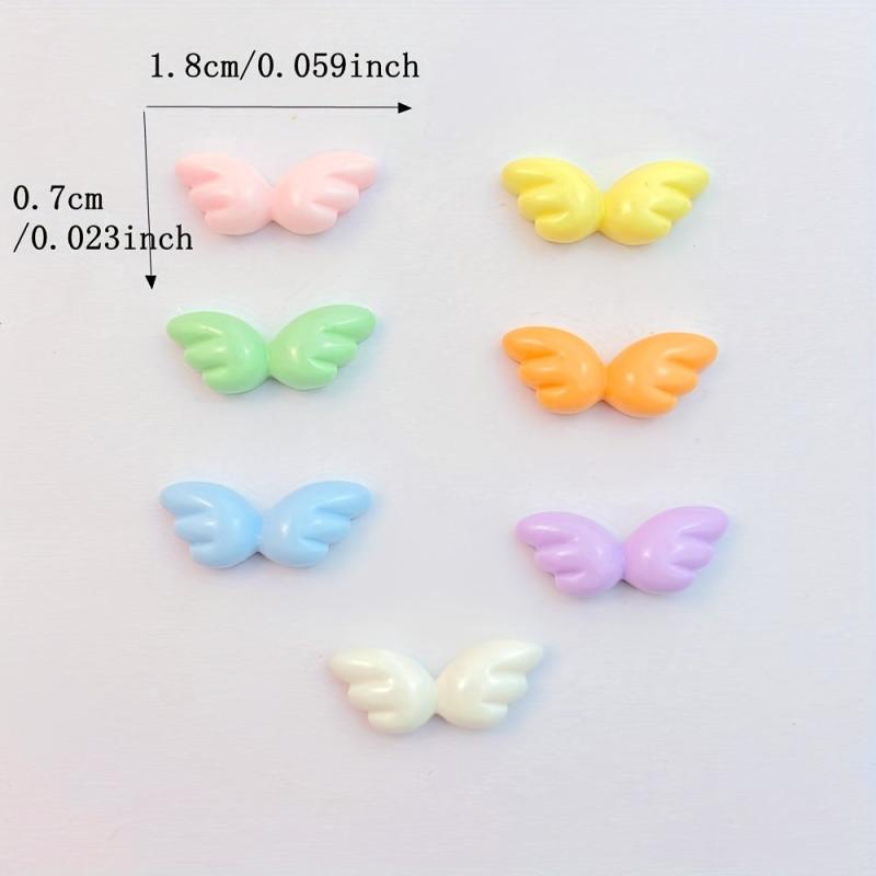 30pcs Resin Wing Nail Art Charms Flatback DIY Nail Decoration
