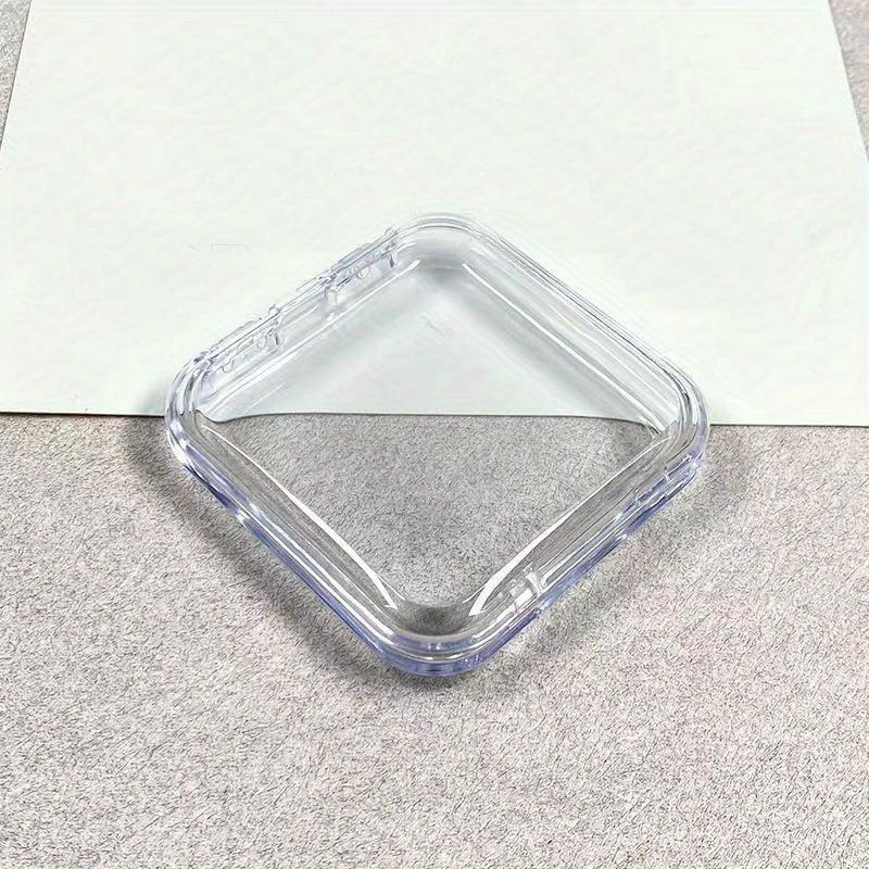 Clear Nail Tip Storage Box with Tape, Nail Organizing Display Case