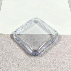 Clear Nail Tip Storage Box with Tape, Nail Organizing Display Case