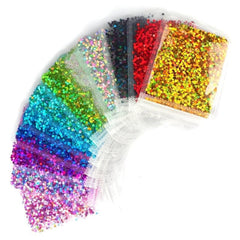 Y2K Holo Laser Star Nails Art Sparkly Sequins Accessories