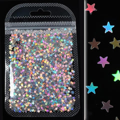 Y2K Holo Laser Star Nails Art Sparkly Sequins Accessories