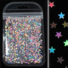 Y2K Holo Laser Star Nails Art Sparkly Sequins Accessories