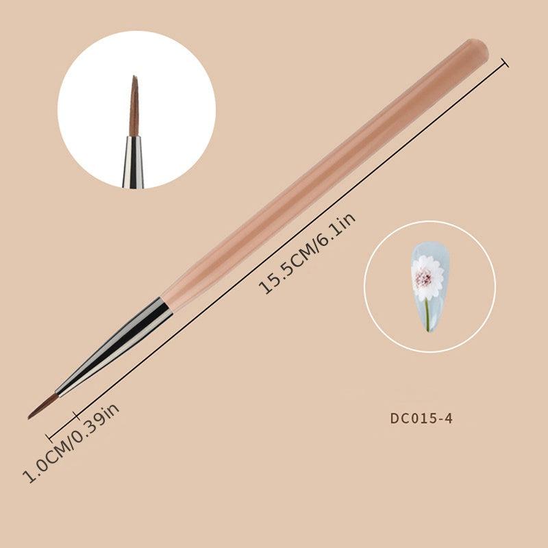 Nail Art Liner Draw Lines Reusable DIY Nail Art Painting Pen Brush Gadget
