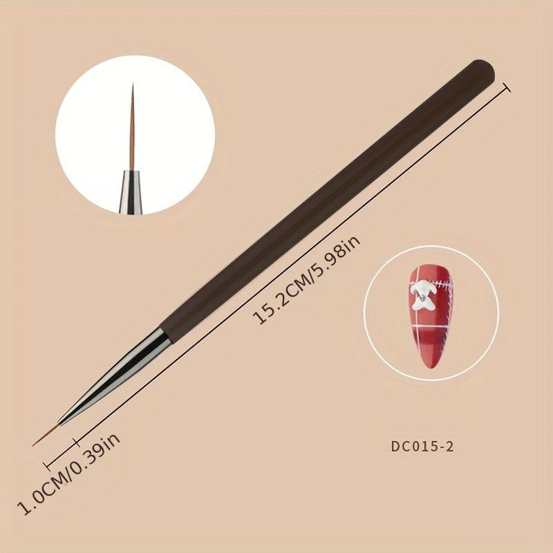 Nail Art Liner Draw Lines Reusable DIY Nail Art Painting Pen Brush Gadget