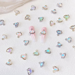 5pcs Aurora Bubble Beads for Nail Jewelry DIY