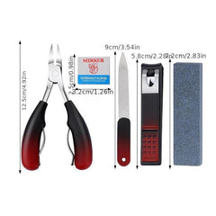 Professional Ingrown Toenail Tool Kit - Stainless Steel Nail Clipper Set