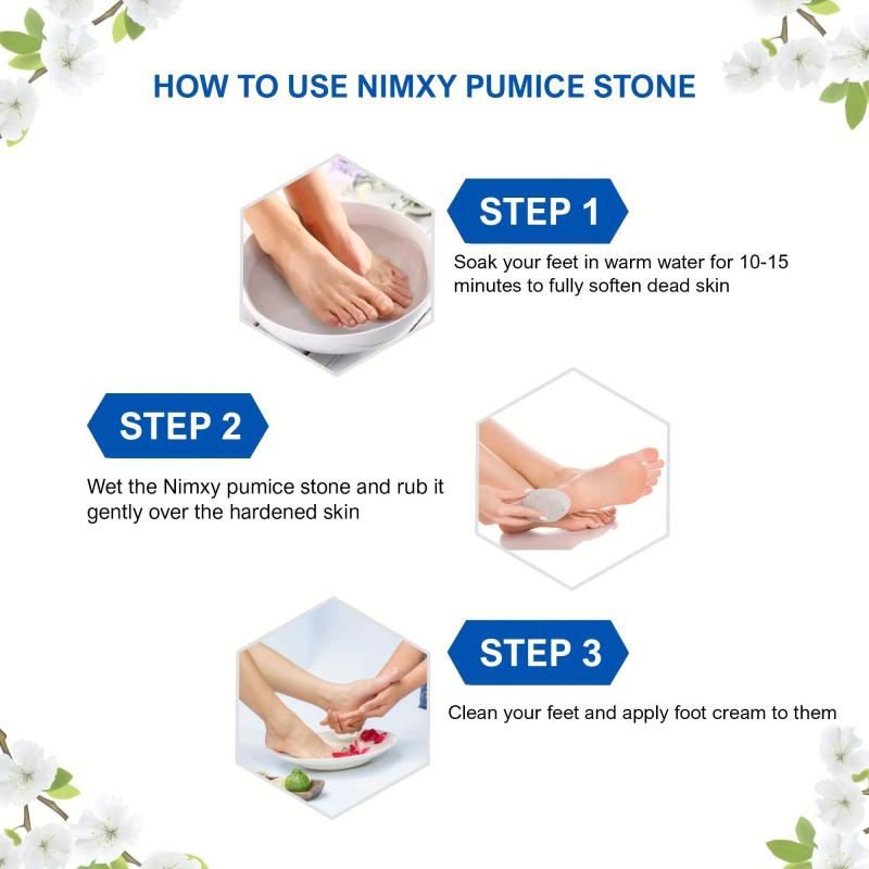 2pcs Natural Pumice Stone Foot Callus Dead Skin Remover Pedicure Tools