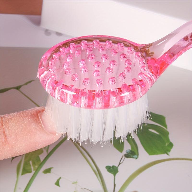 Long Handle Scrubbing Brush Nail Dust Cleaning Brush