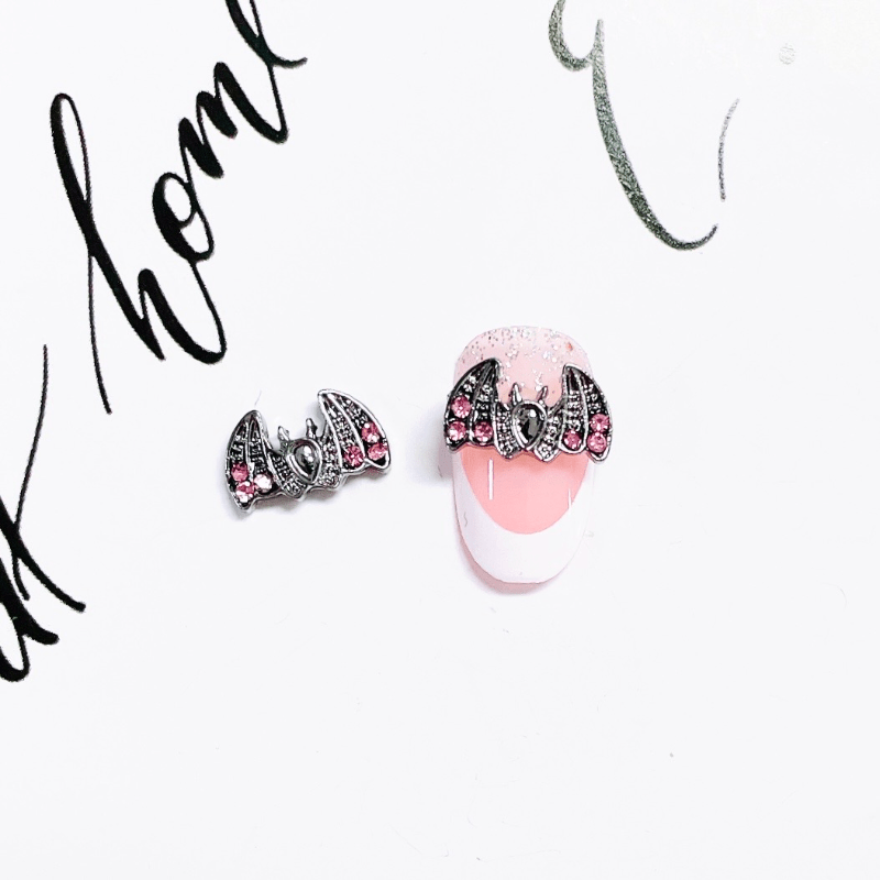 Bat Nail Art Charms 3D Alloy Gem Accessories