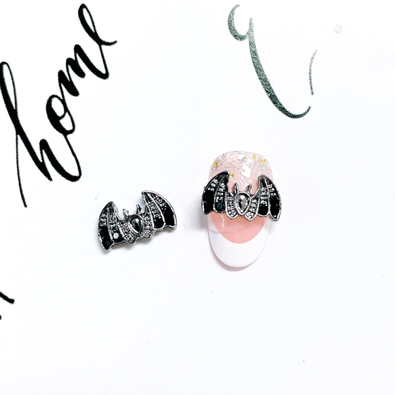Bat Nail Art Charms 3D Alloy Gem Accessories