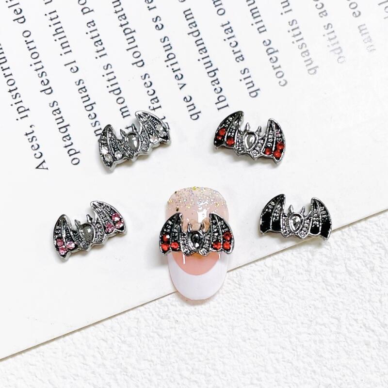 Bat Nail Art Charms 3D Alloy Gem Accessories