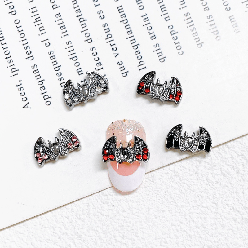 Bat Nail Art Charms 3D Alloy Gem Accessories