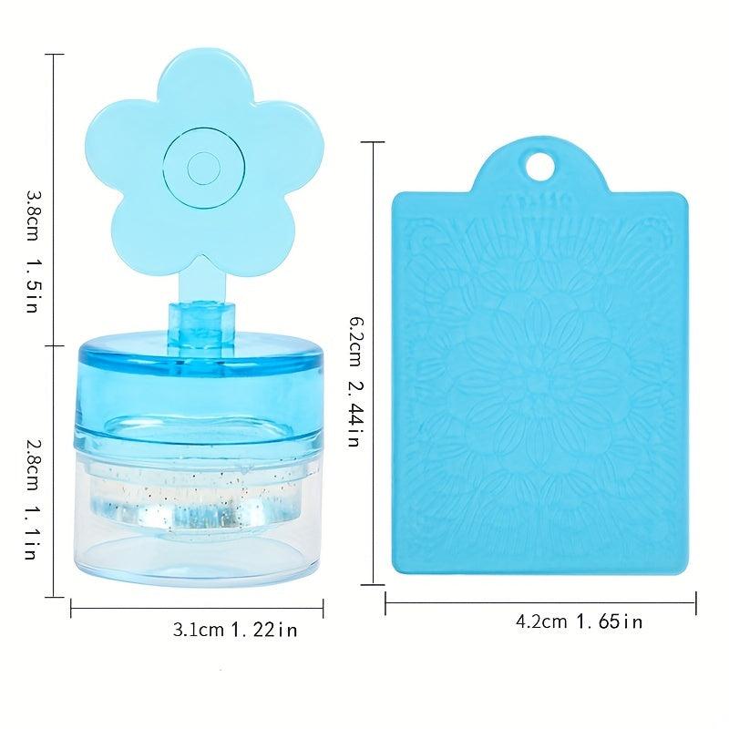 Nail Art Stamper Tools Crystal Silicone Head DIY Manicure Print Tool
