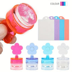 Nail Art Stamper Tools Crystal Silicone Head DIY Manicure Print Tool