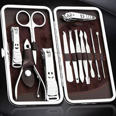 12 Pcs Stainless Steel Nail Clipper Set Nail Clipper Beauty Tool