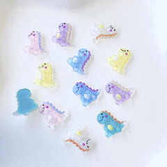 20pcs Luminous Dinosaur Nail Art Charms for DIY or Nail Salons