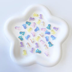 20pcs Luminous Dinosaur Nail Art Charms for DIY or Nail Salons