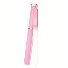 Gradient Glass Nail File Double Sided Etching Professional Nail Care Women Men