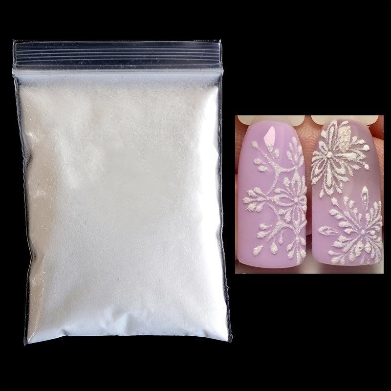Sugar Nail Glitter Powder for Transparent Nails DIY Nail Art