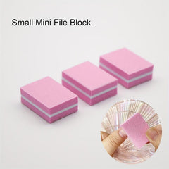 10 Pcs Mini Nail Buffer Block Colorful Sponge Nail Polish Sanding Buffer Strips