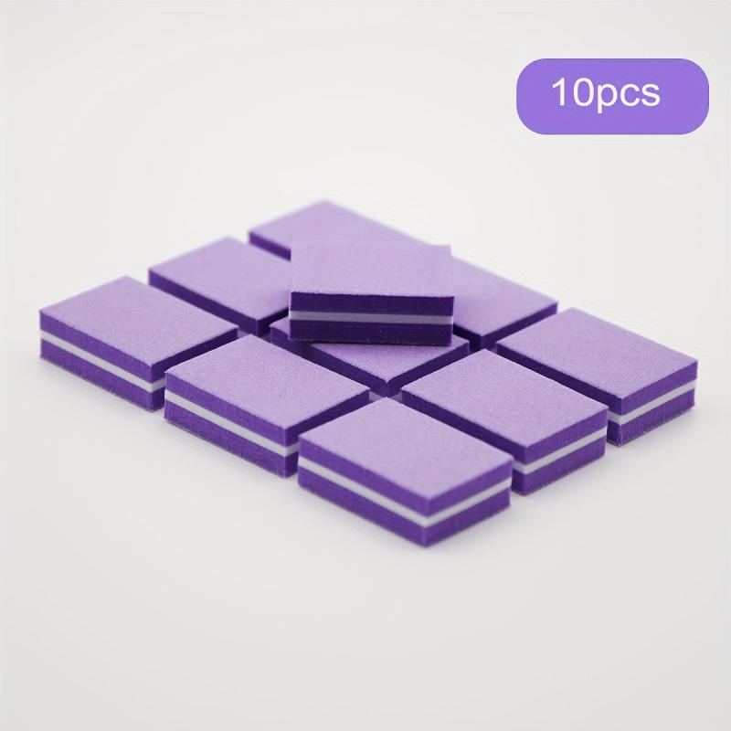 10 Pcs Mini Nail Buffer Block Colorful Sponge Nail Polish Sanding Buffer Strips