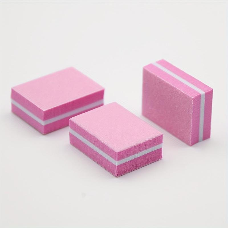 10 Pcs Mini Nail Buffer Block Colorful Sponge Nail Polish Sanding Buffer Strips