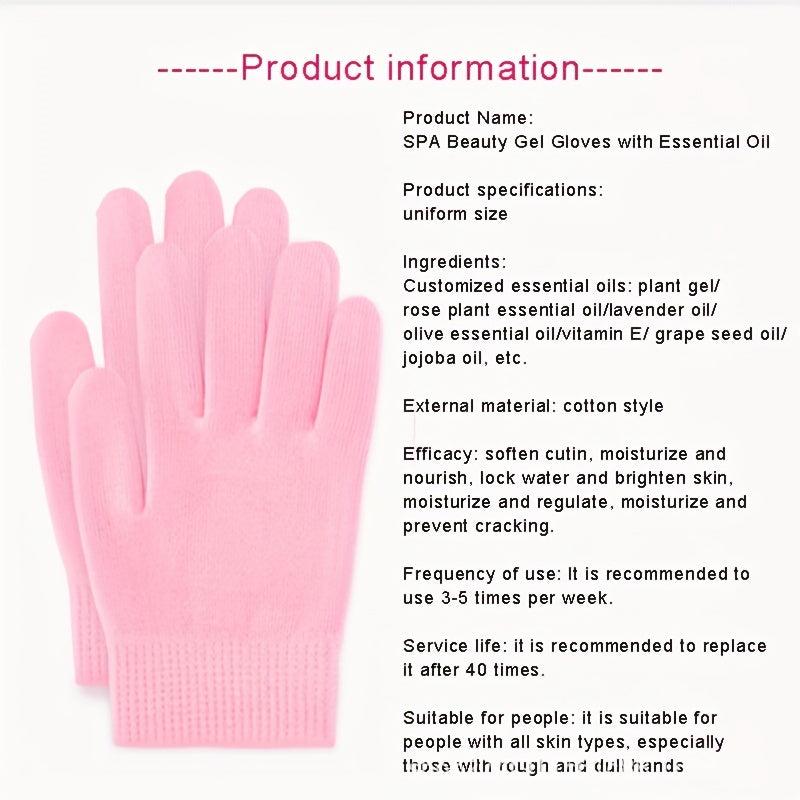 2pcs Spa Gel Moisturizing Gloves to Nourish Soothe Dry Cracked Heels