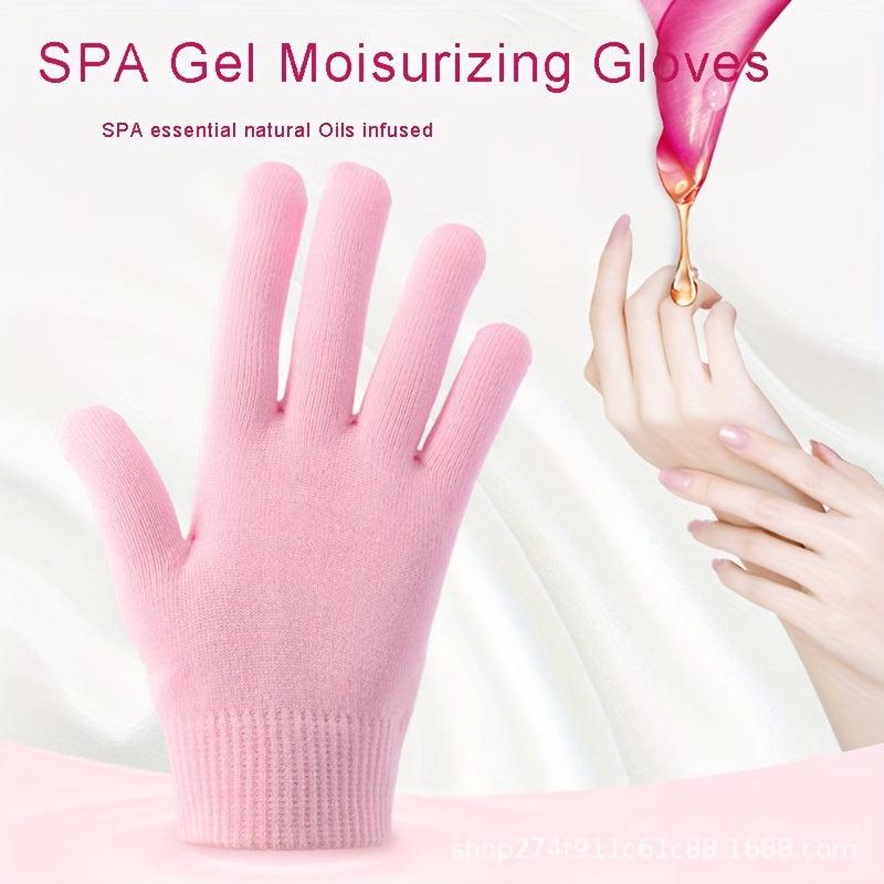 2pcs Spa Gel Moisturizing Gloves to Nourish Soothe Dry Cracked Heels