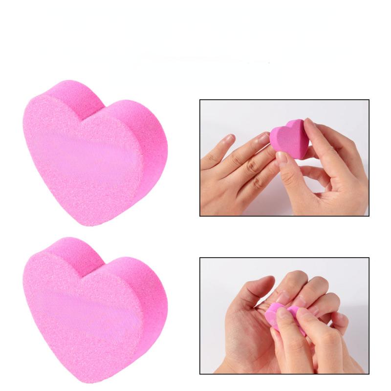 5 Mini Heart Nail Files Two Sided Nail Art Tools
