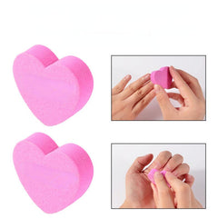 5 Mini Heart Nail Files Two Sided Nail Art Tools