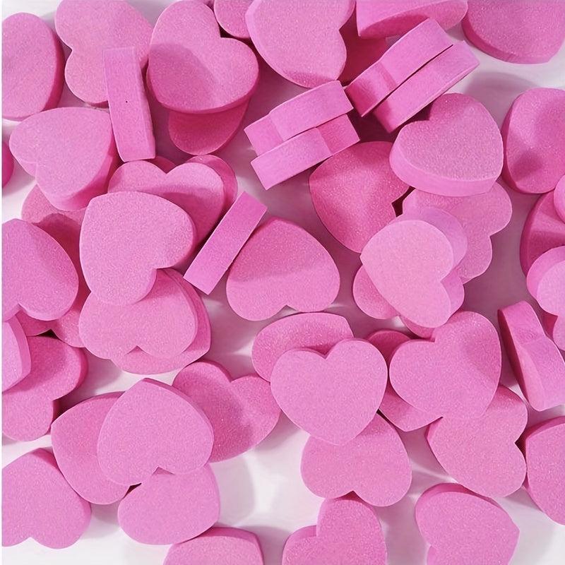 5 Mini Heart Nail Files Two Sided Nail Art Tools