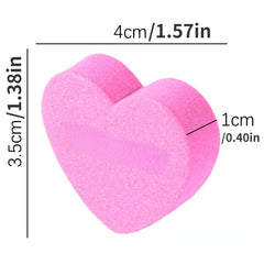 5 Mini Heart Nail Files Two Sided Nail Art Tools