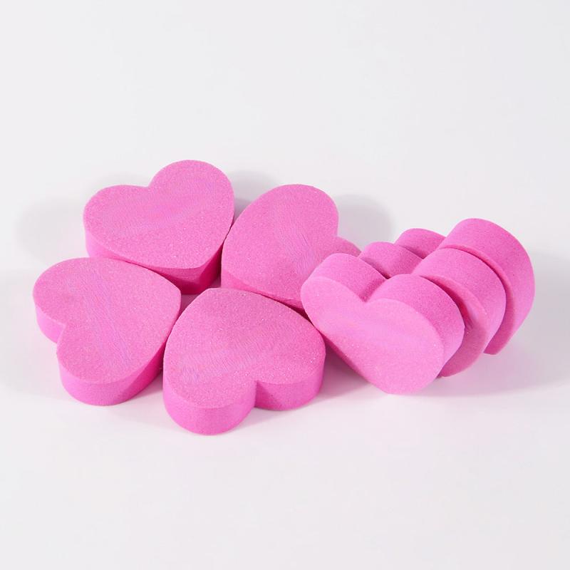 5 Mini Heart Nail Files Two Sided Nail Art Tools