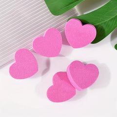 5 Mini Heart Nail Files Two Sided Nail Art Tools