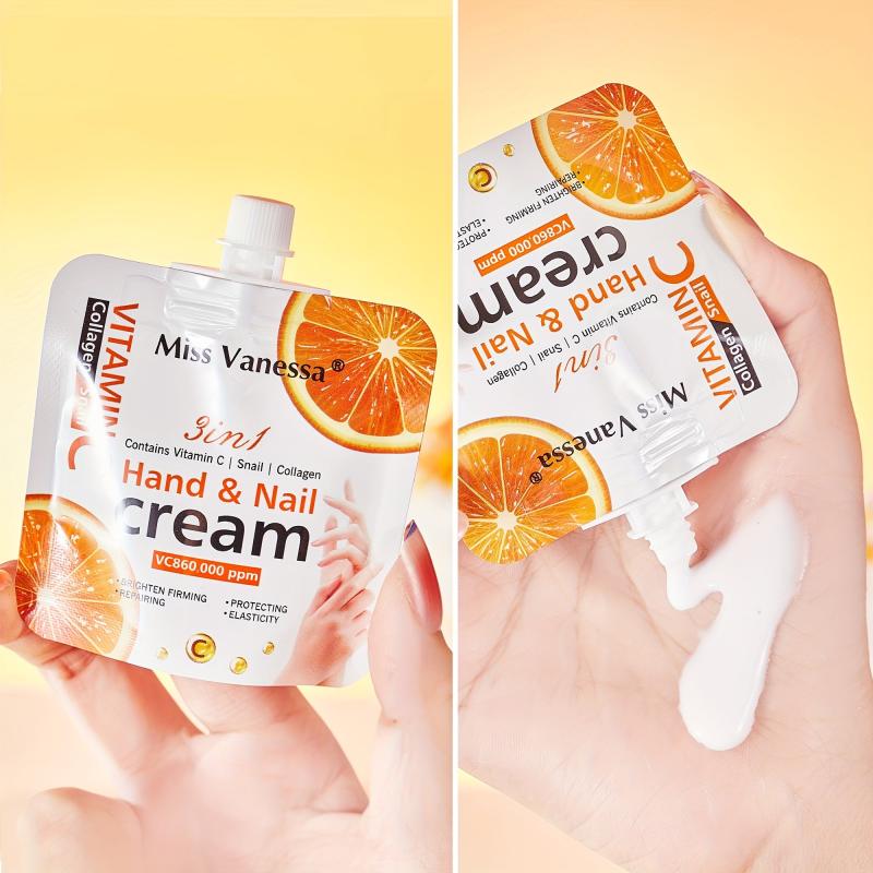 6pcs Orange Moisturizing Hand Creams for Dry Skin