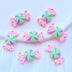 10pcs Candy Lollipop Nail Art Charms Flatback DIY Craft Nail Art Decoration