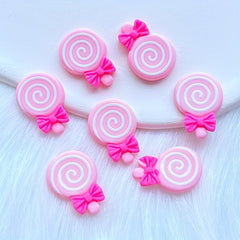 10pcs Candy Lollipop Nail Art Charms Flatback DIY Craft Nail Art Decoration