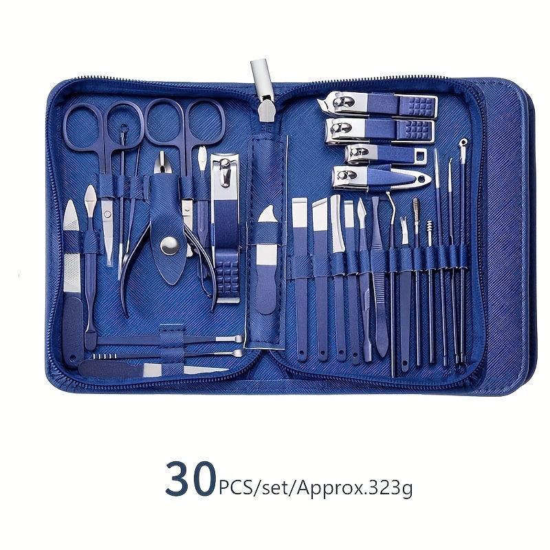 Nail Art Set Scissors Nail Clippers Pedicure Beauty Manicure Kit with Case