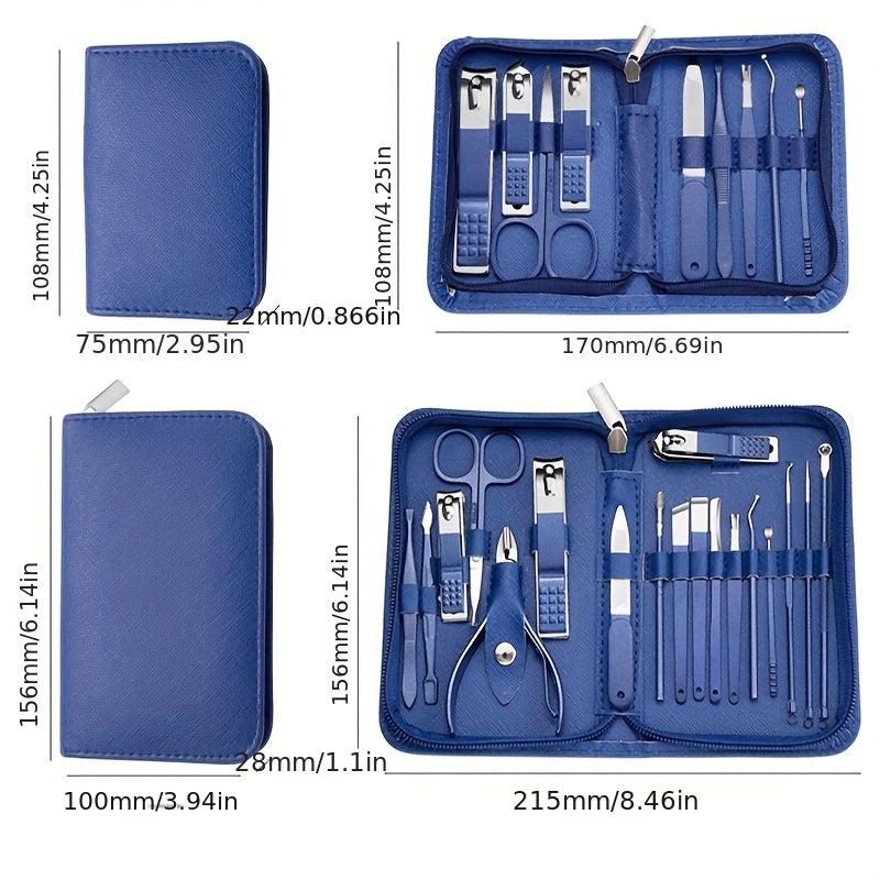 Nail Art Set Scissors Nail Clippers Pedicure Beauty Manicure Kit with Case