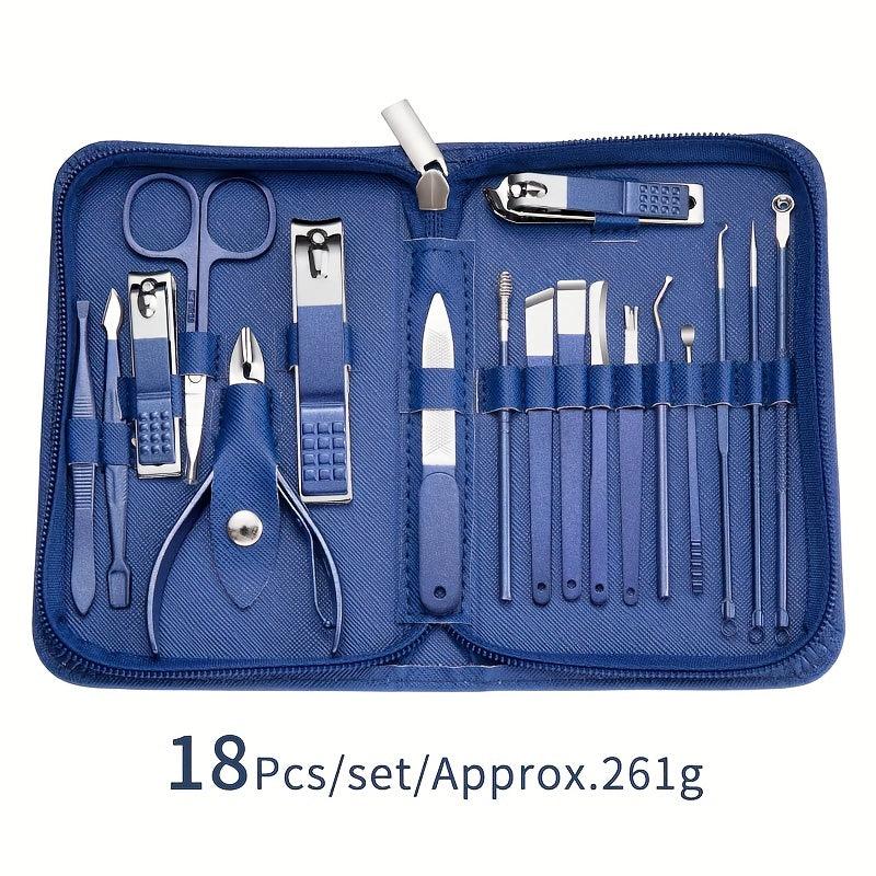 Nail Art Set Scissors Nail Clippers Pedicure Beauty Manicure Kit with Case