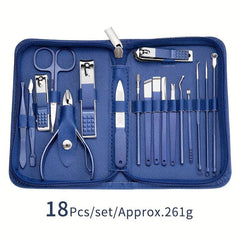 Nail Art Set Scissors Nail Clippers Pedicure Beauty Manicure Kit with Case