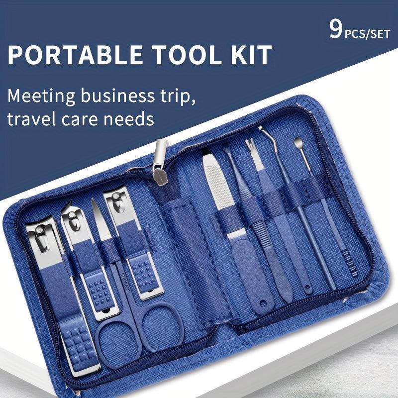 Nail Art Set Scissors Nail Clippers Pedicure Beauty Manicure Kit with Case