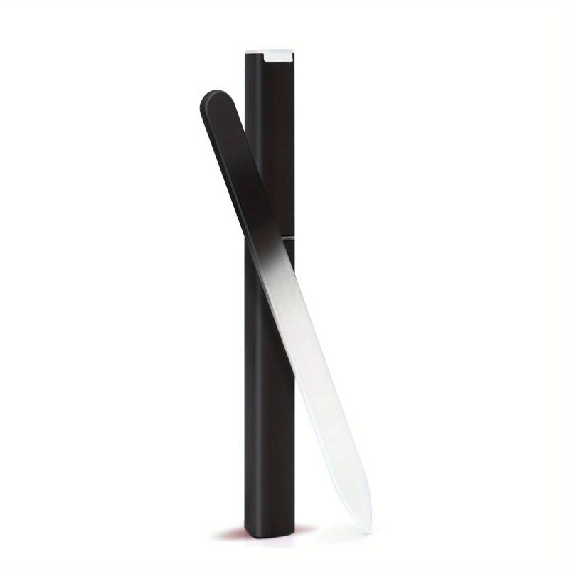 3 Packs Crystal Glass Nail File in Case Professional Double Sided Nano Files