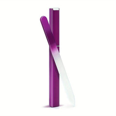 3 Packs Crystal Glass Nail File in Case Professional Double Sided Nano Files