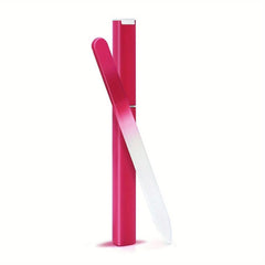 3 Packs Crystal Glass Nail File in Case Professional Double Sided Nano Files
