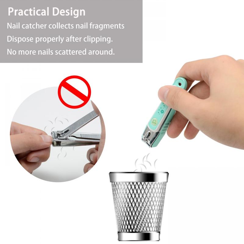 Nail Clipper Set with Nail Catcher & Nail File